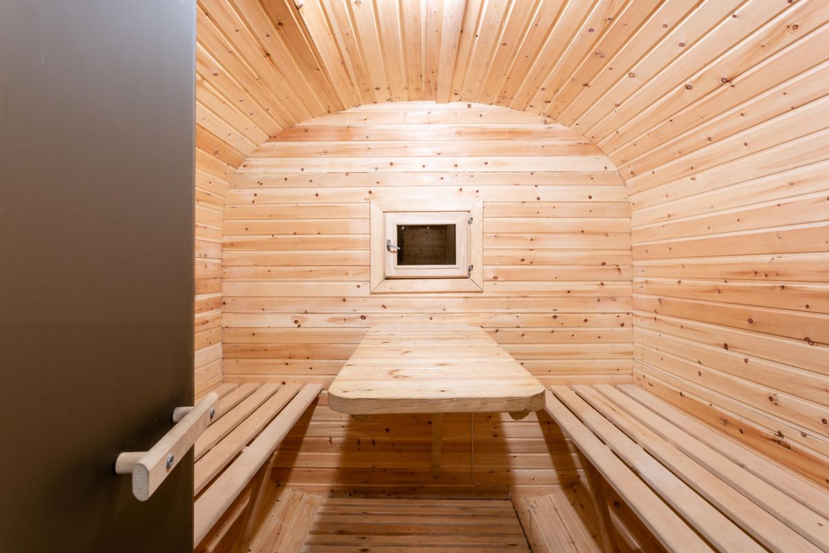 Sauna ogrodowa.