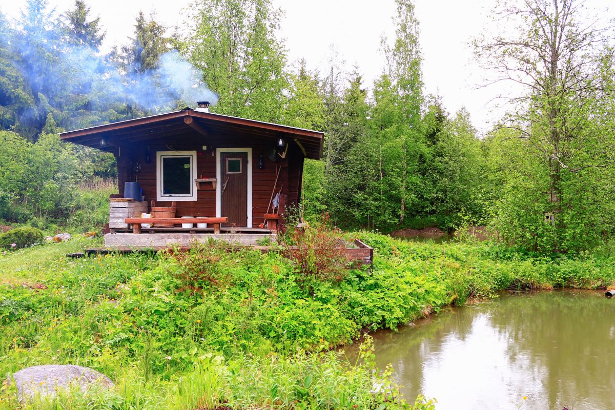 Sauna ogrodowa.