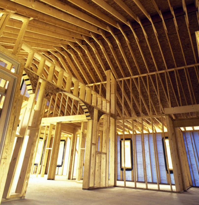 Drewniane elementy konstrukcji domu